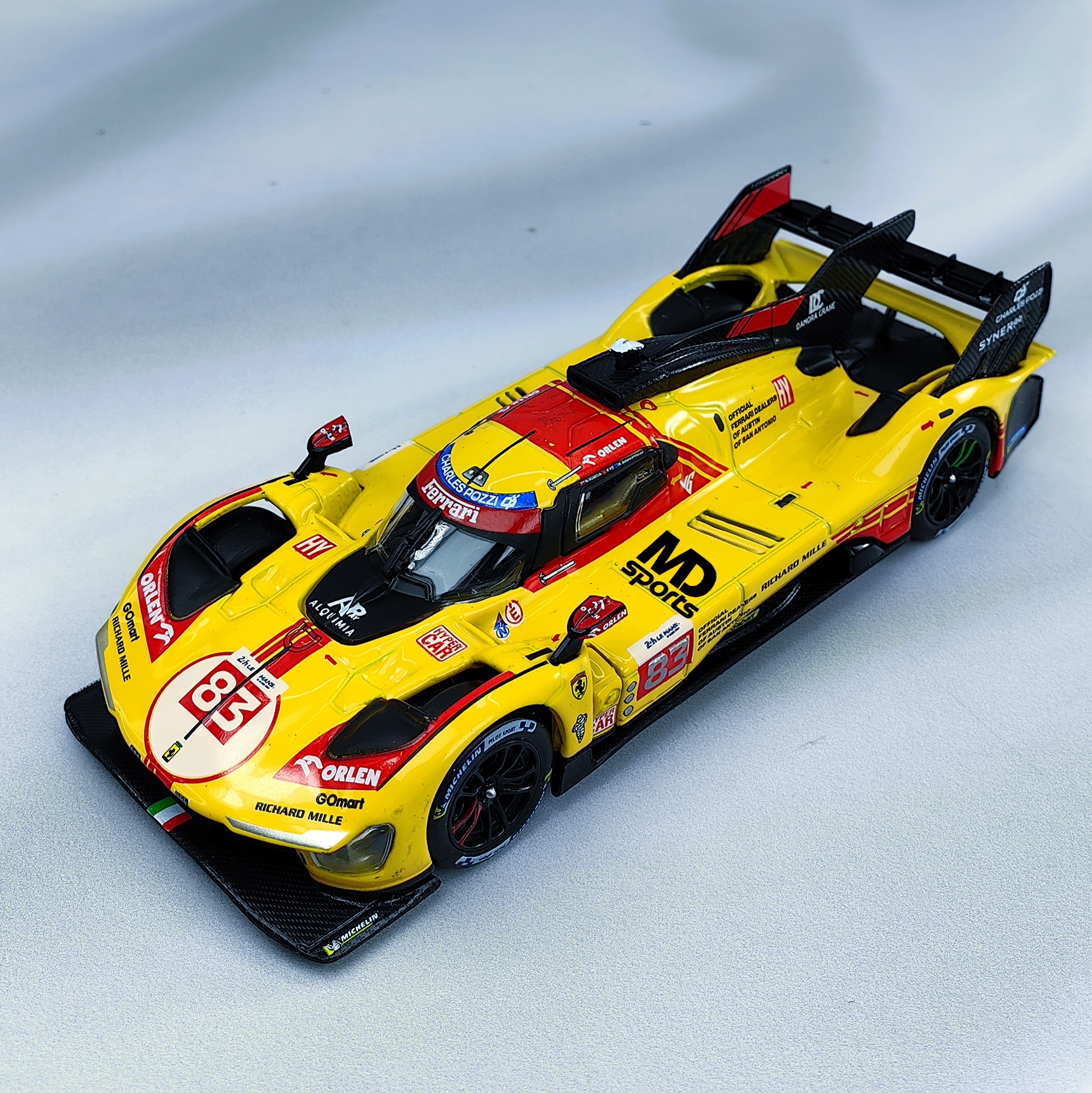 Ferrari AF Corse 499p WEC 24H LeMans 2024 #83 Caja Normal Burago 1:43 - Imagen 4