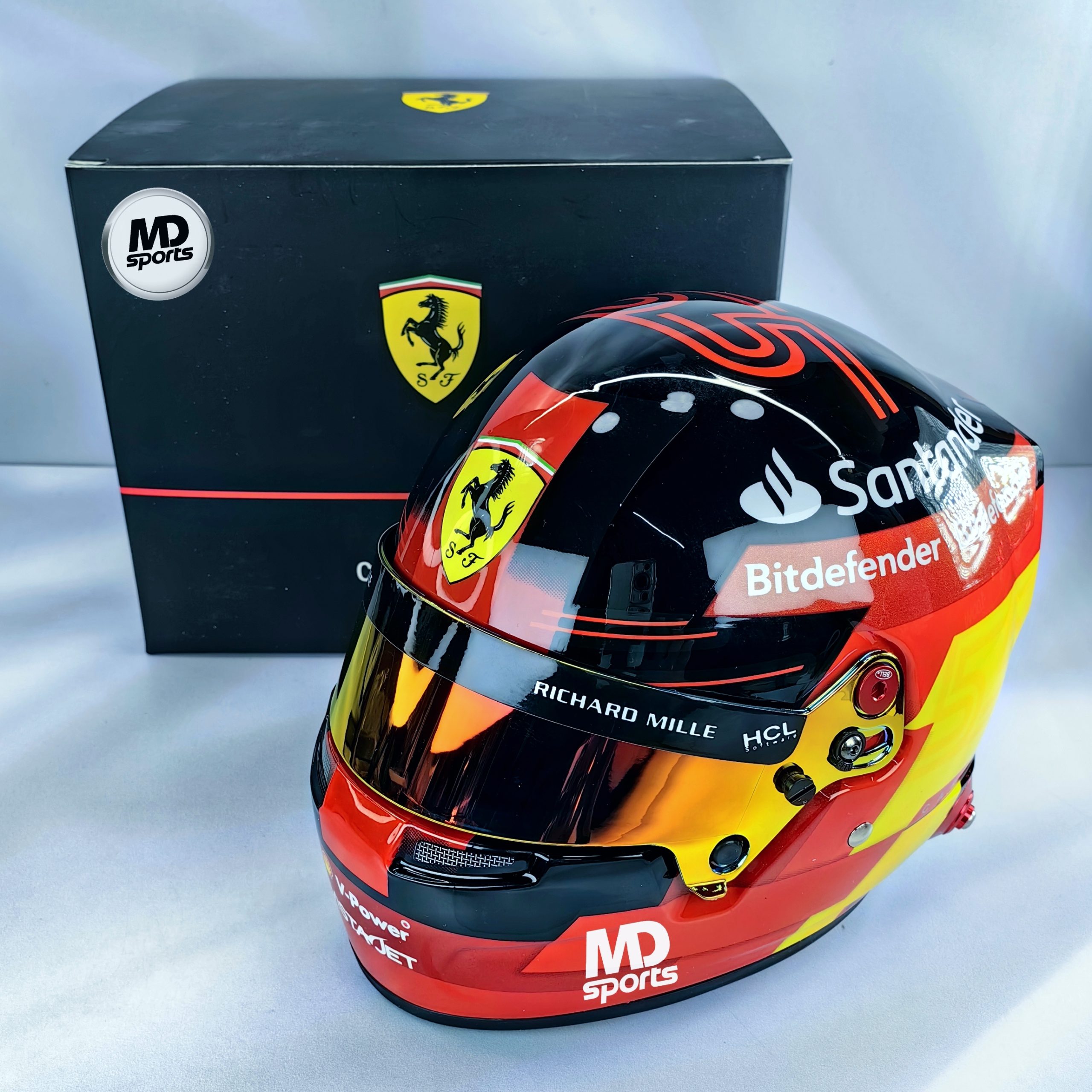 Casco Formula 1 Carlos Sainz Ferrari 2023 BELL 1:2