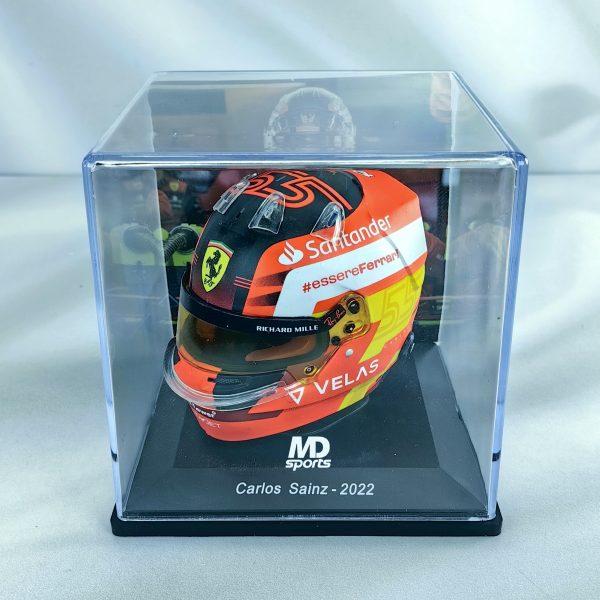 Casco Formula 1 Carlos Sainz Ferrari 2022 Spark 1:5 - Imagen 4