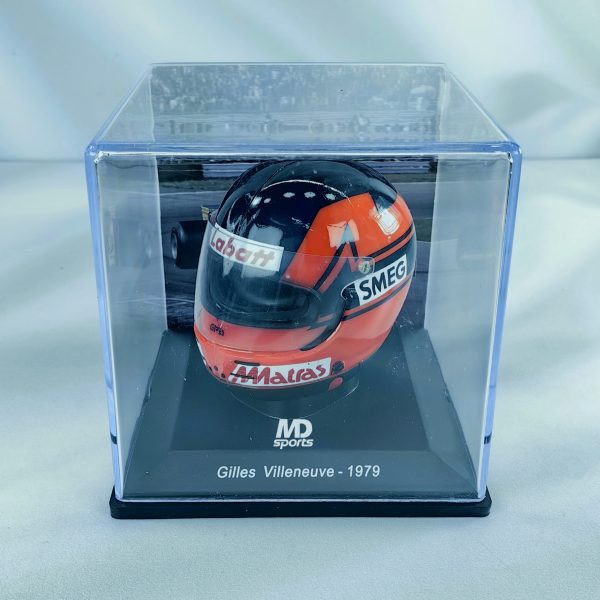 Casco Formula 1 Gilles Villeneuve Ferrari 1979 Spark 1:5 - Imagen 4