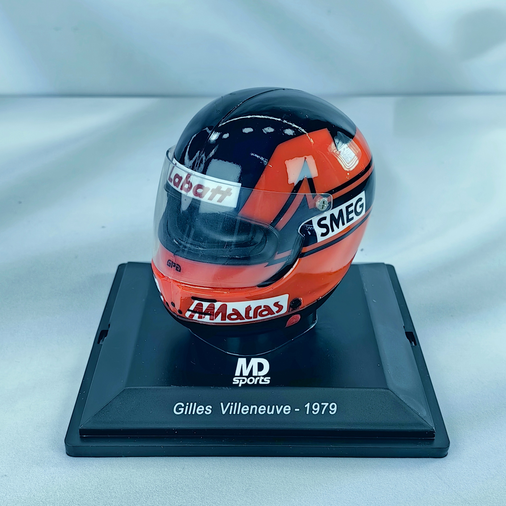 Casco Formula 1 Gilles Villeneuve Ferrari 1979 Spark 1:5