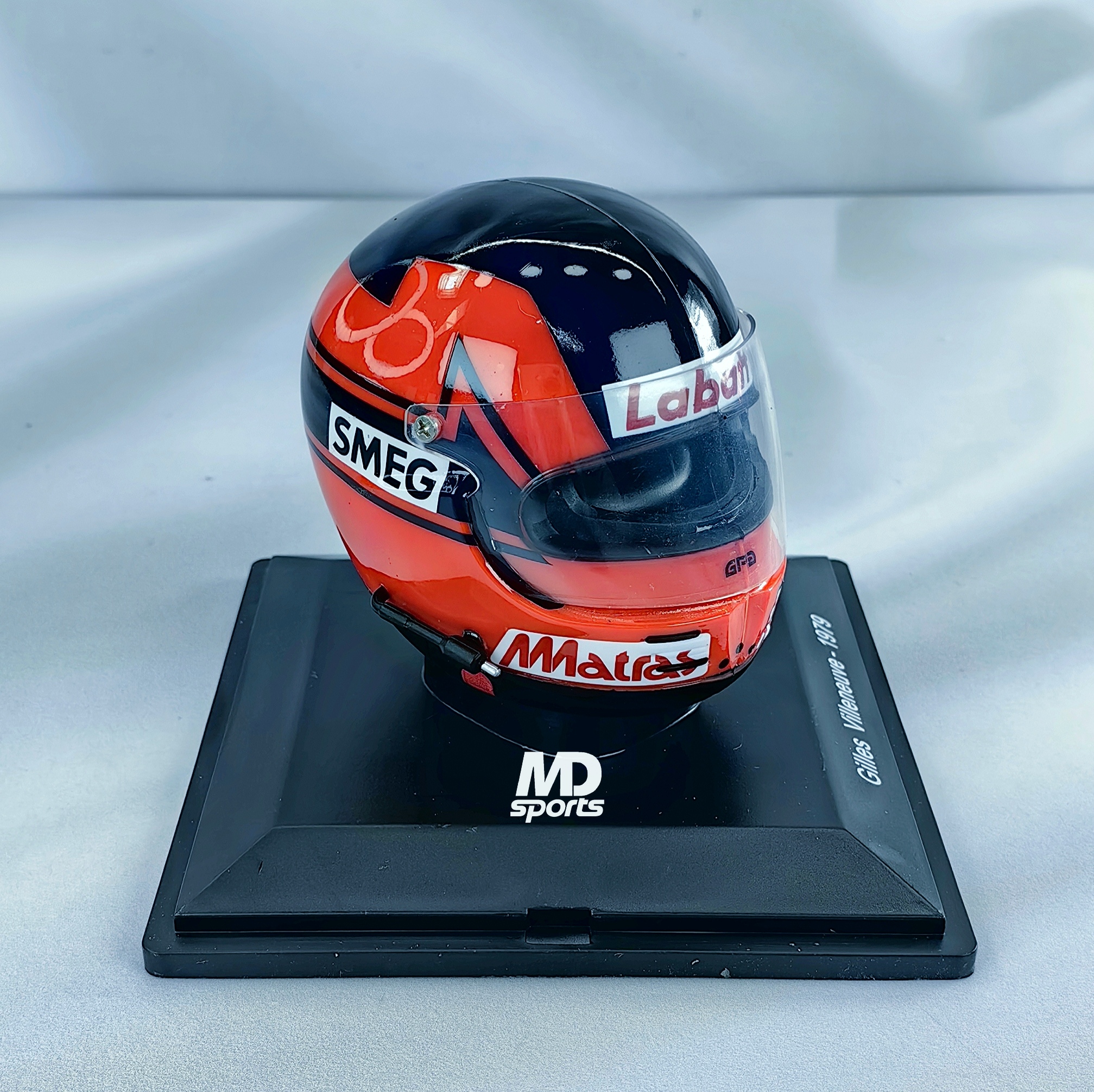 Casco Formula 1 Gilles Villeneuve Ferrari 1979 Spark 1:5