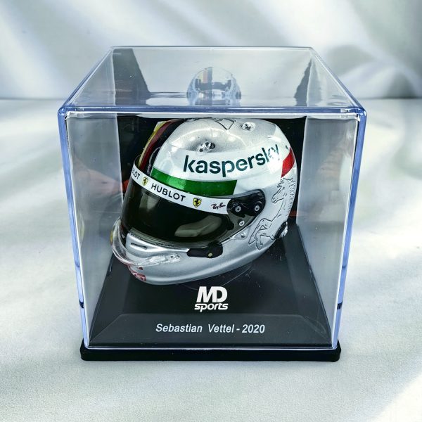 Casco Formula 1 Sebastian Vettel Ferrari 2020 GP Monza Spark 1:5 - Imagen 5