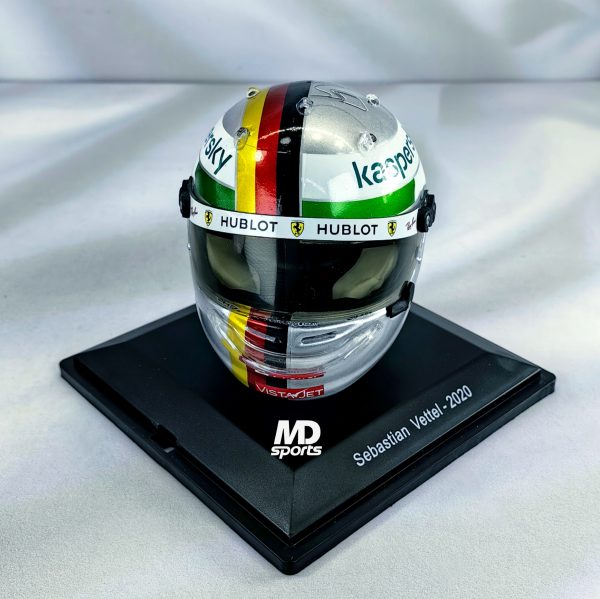 Casco Formula 1 Sebastian Vettel Ferrari 2020 GP Monza Spark 1:5 - Imagen 3