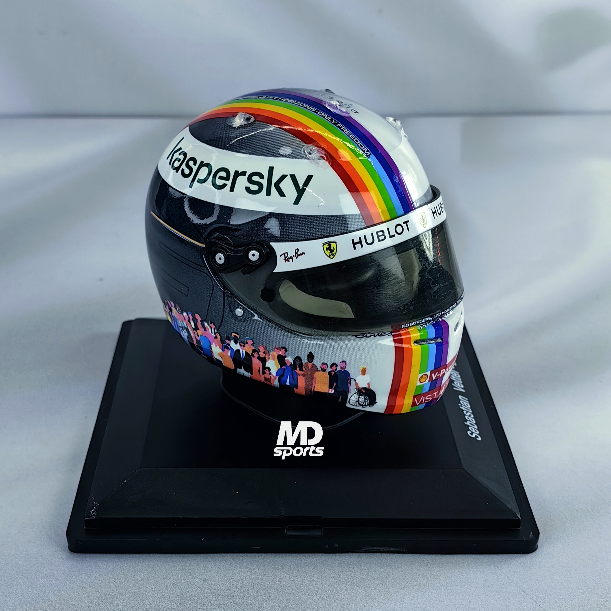 Casco Formula 1 Sebastian Vettel Ferrari 2020 GP Turquia Spark 1:5