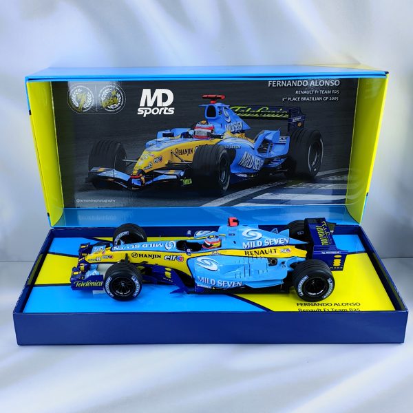 Renault R25 GP Brasil 2005 #5 Fernando Alonso Minichamps 1:18