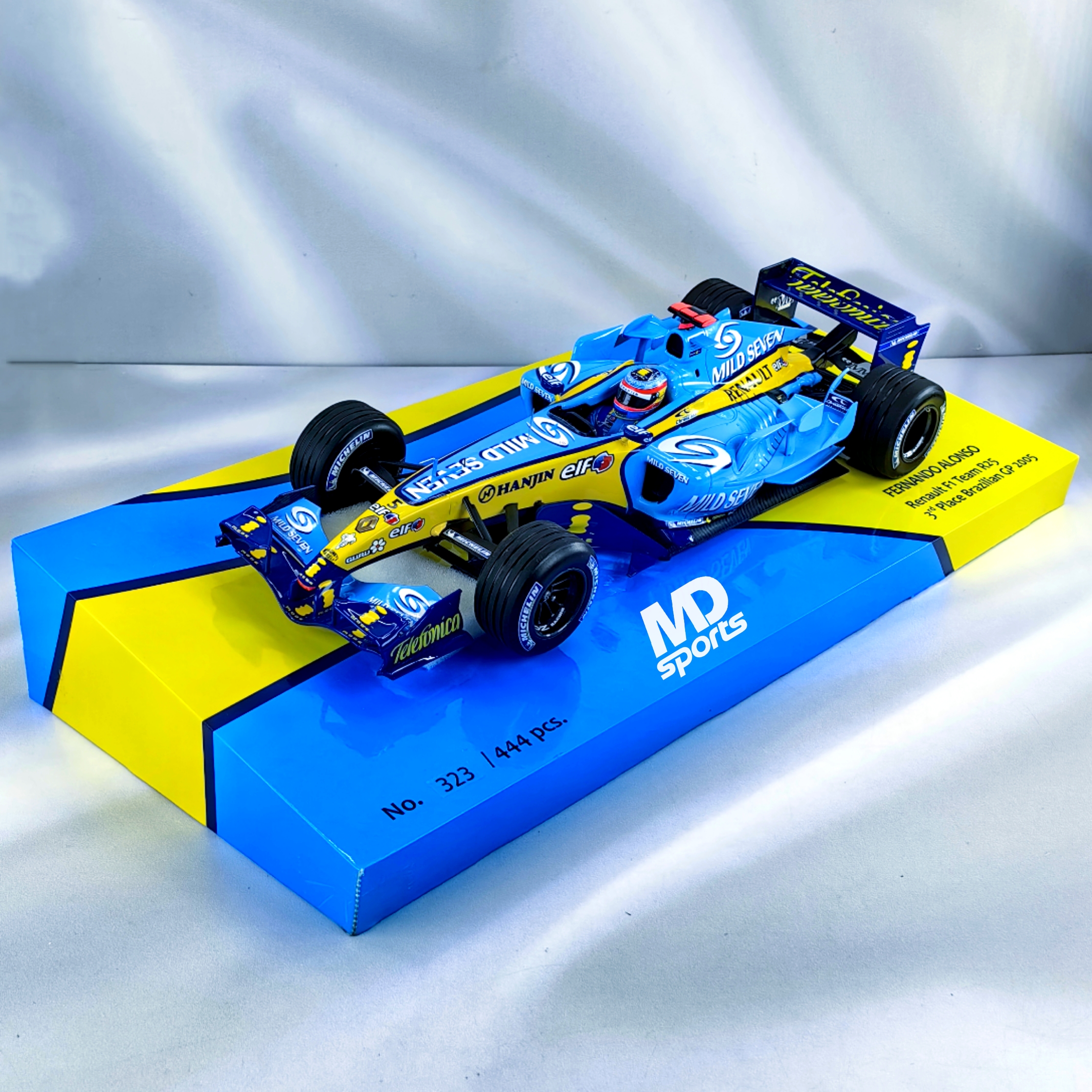 Renault R25 GP Brasil 2005 #5 Fernando Alonso Minichamps 1:18