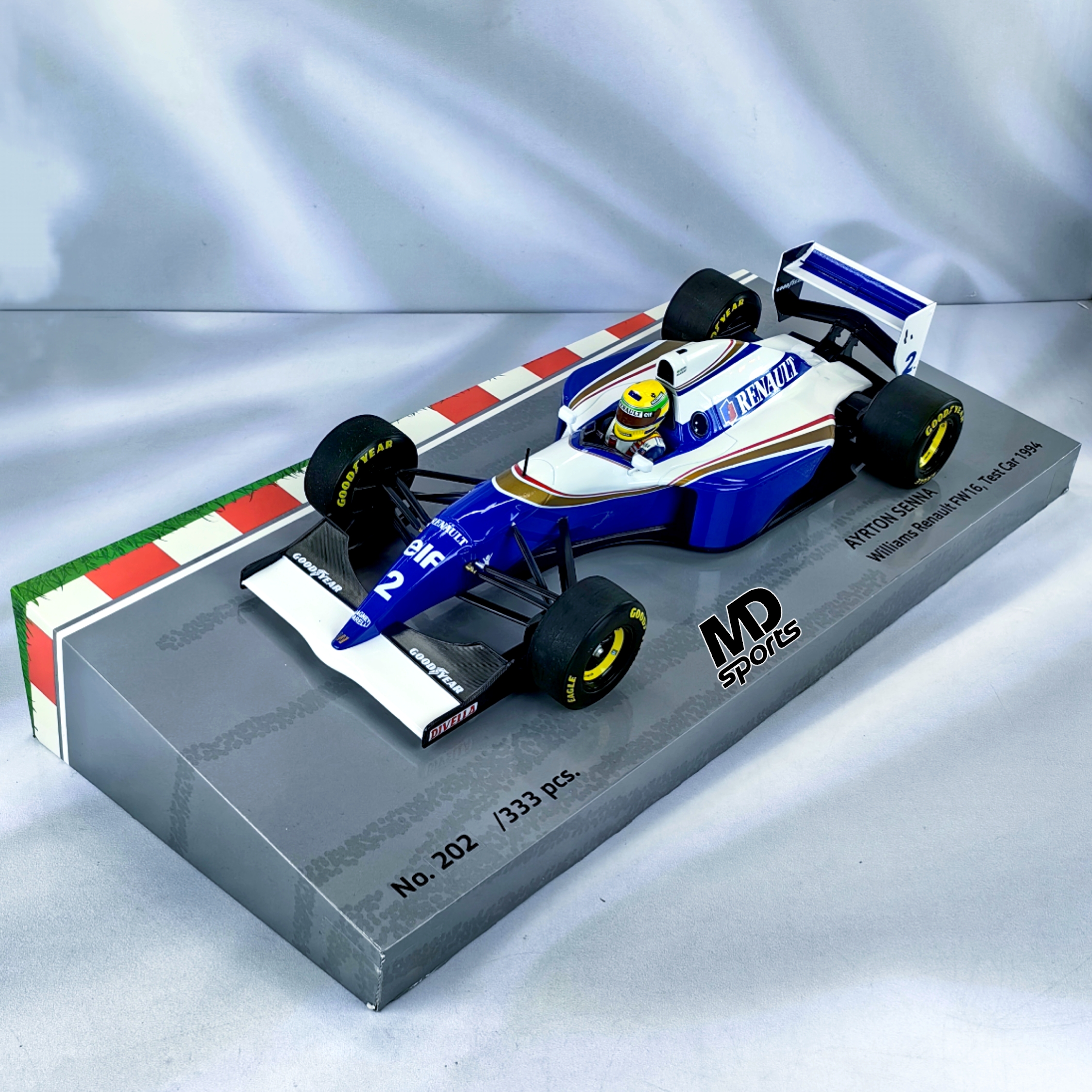 Williams FW16 Tester 1994 #2 Ayrton Senna Minichamps 1:18