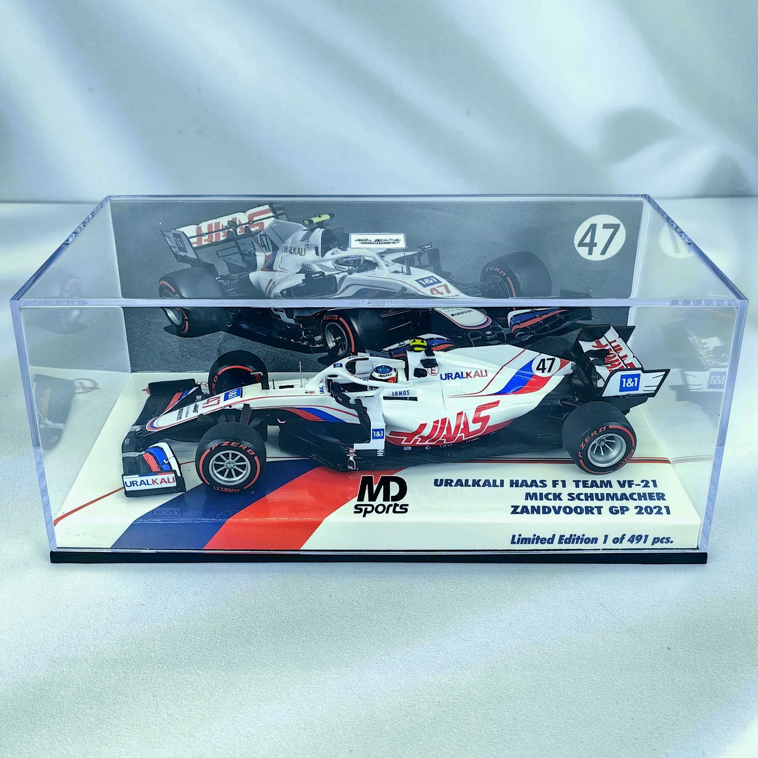 HAAS VF-21 GP Zandvoort 2021 #47 Mick Schumacher Minichamps 1:43