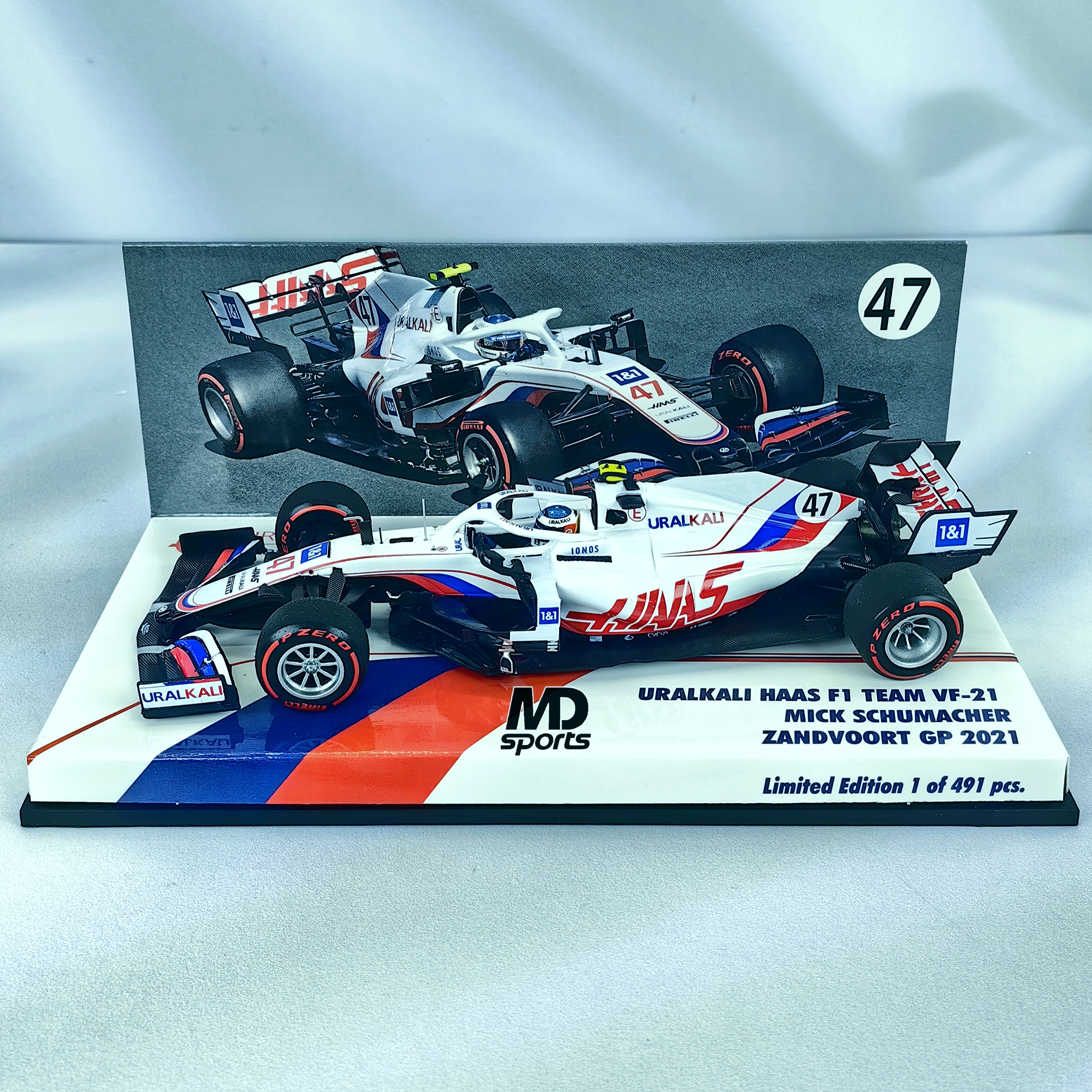 HAAS VF-21 GP Zandvoort 2021 #47 Mick Schumacher Minichamps 1:43 - Imagen 3