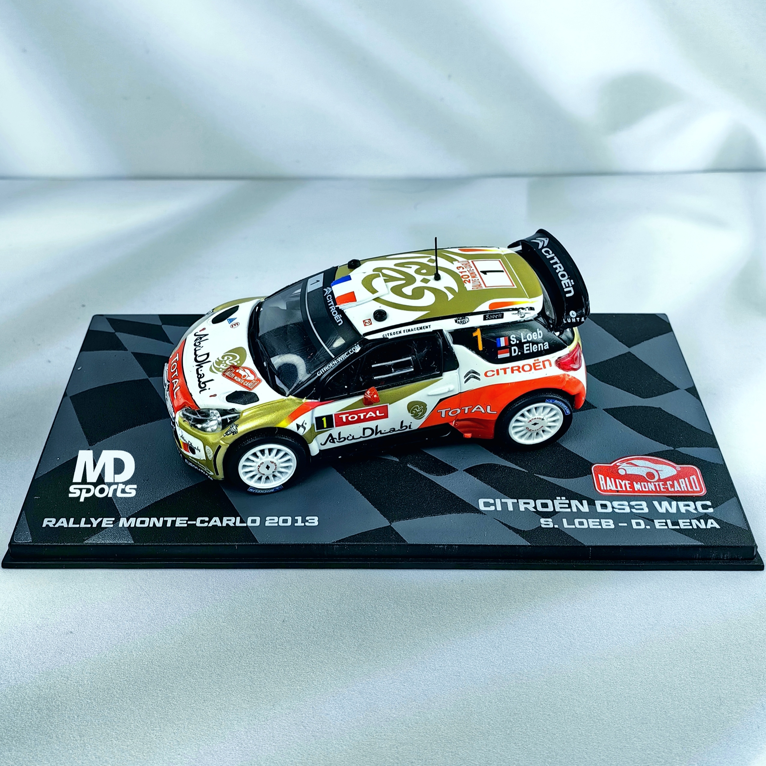 Citroen DS3 WRC Monte-Carlo 2013 #1 S.Loeb – D.Elena 1:43 Caja acrilica