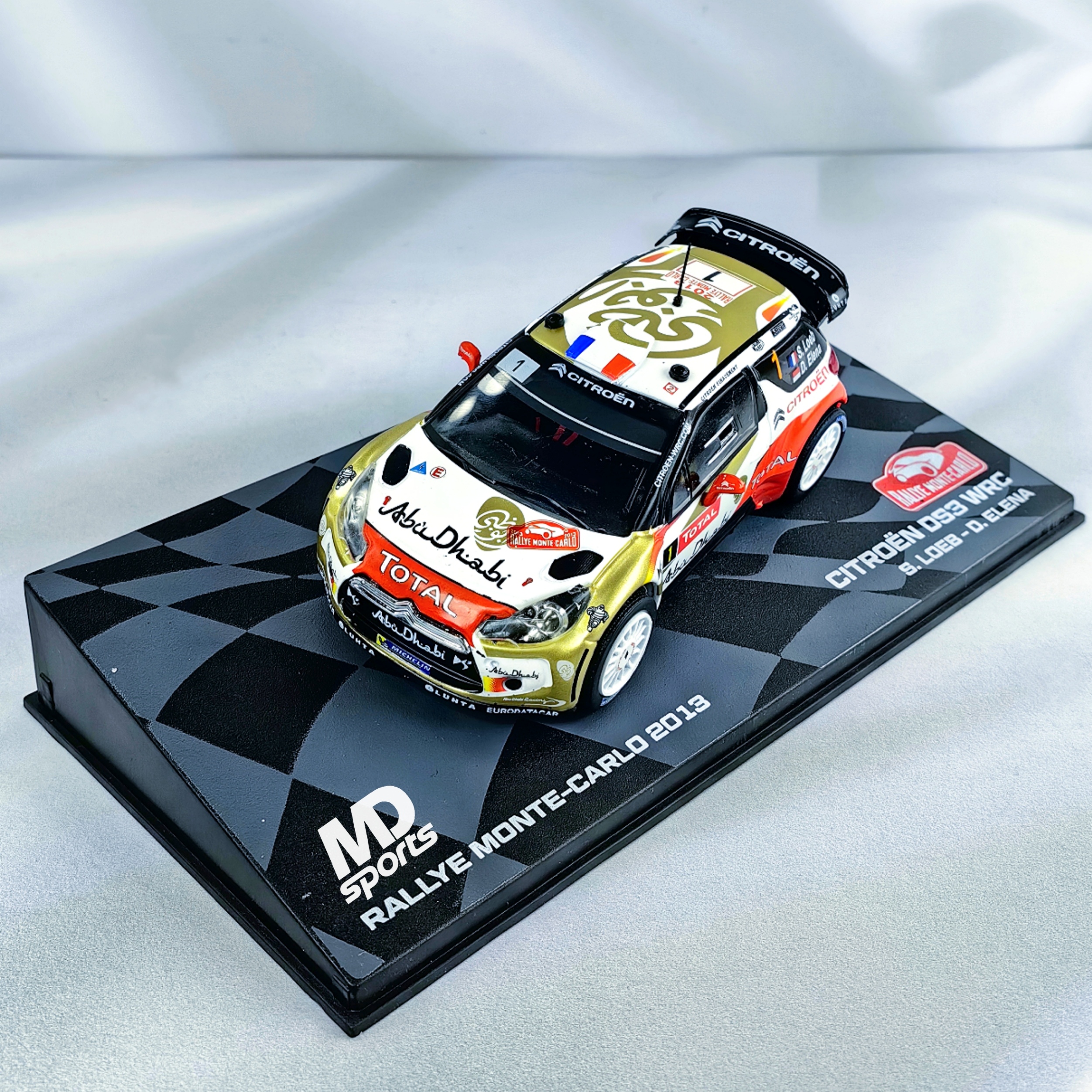 Citroen DS3 WRC Monte-Carlo 2013 #1 S.Loeb – D.Elena 1:43 Caja acrilica
