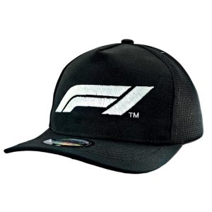 Gorro Jockey Logo Formula 1 Semi-Curvo Negro