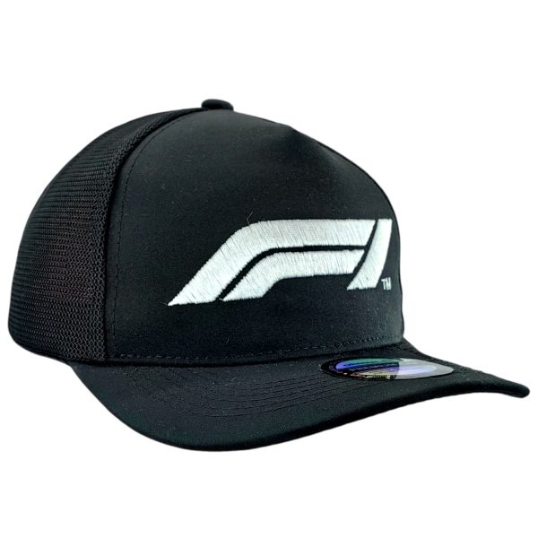 Gorro Jockey Logo Formula 1 Semi-Curvo Negro - Imagen 3