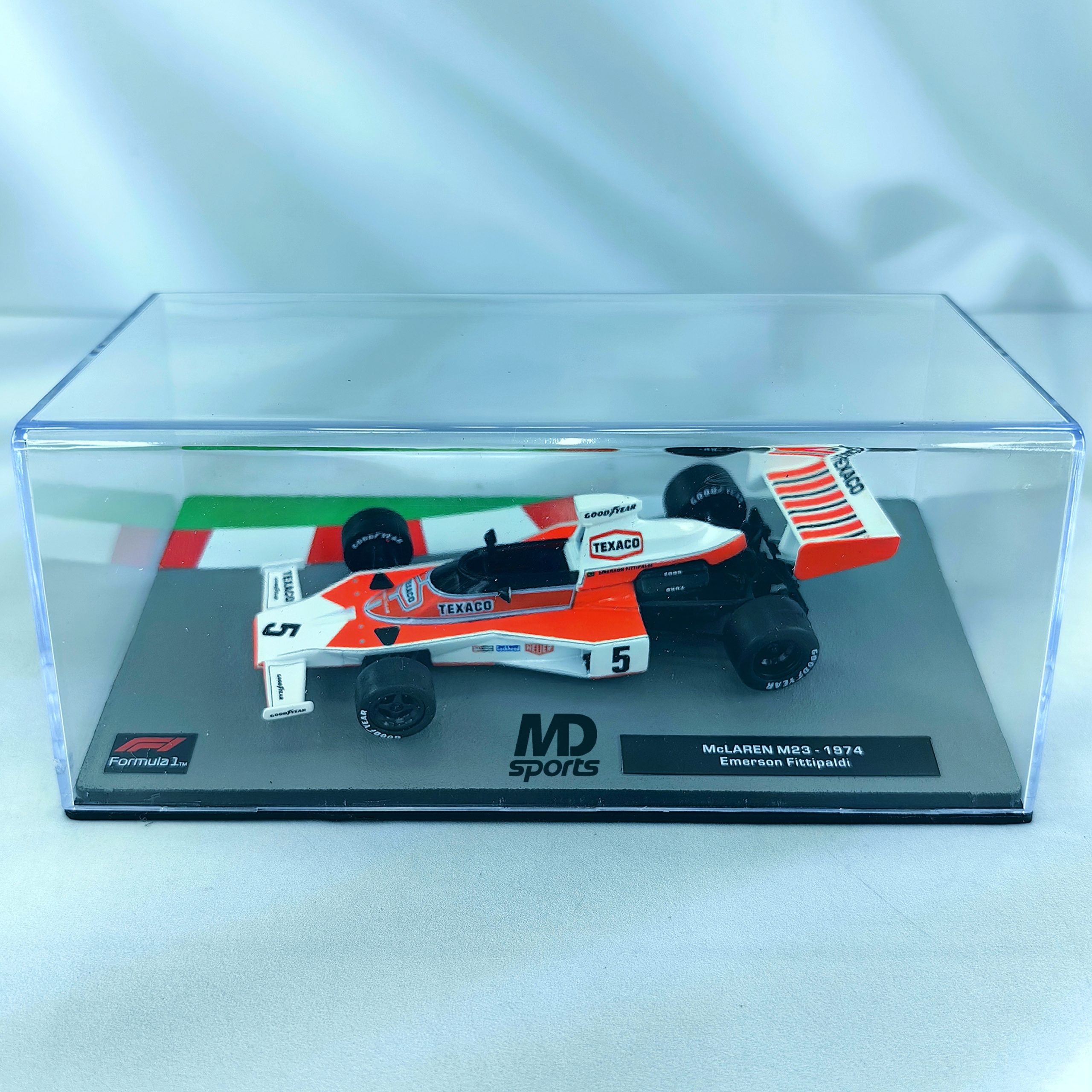 Mclaren M23 1974 #5 Emerson Fittipaldi Caja Acrilica Altaya 1:43