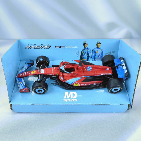Ferrari SF-24 Miami GP 2024 #16 Charles Leclerc Caja Normal Burago 1:43 - Imagen 3