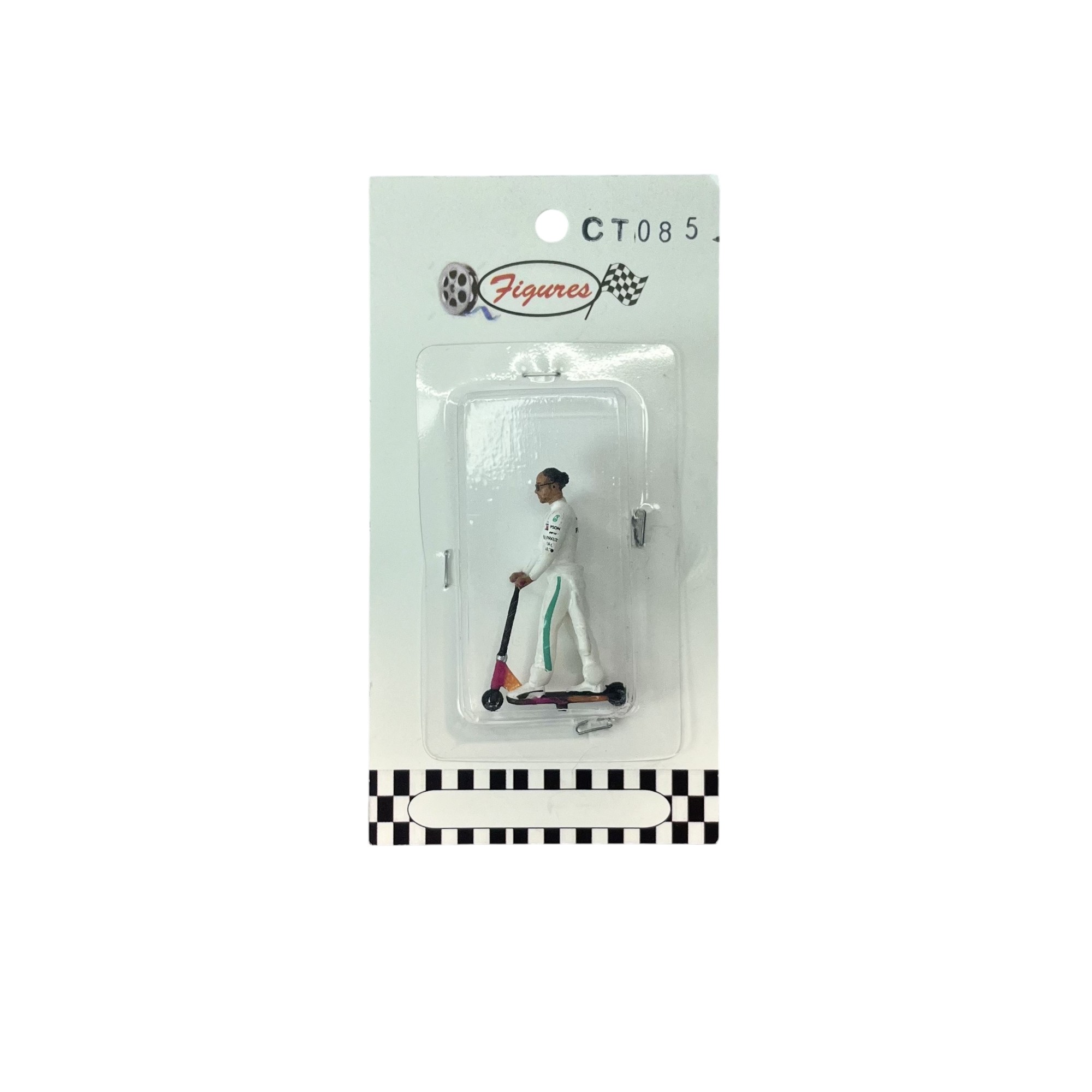 Figura Piloto Lewis Hamilton Scooter Mercedes 2016 Cartrix 1:43