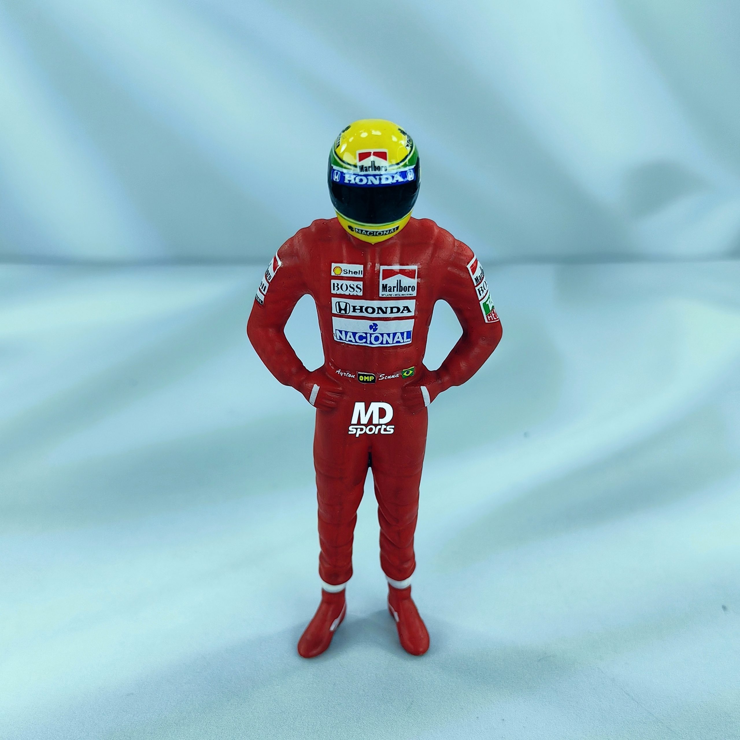Figura Formula 1 Piloto Ayrton Senna Mclaren 1991 1:18 Cartrix