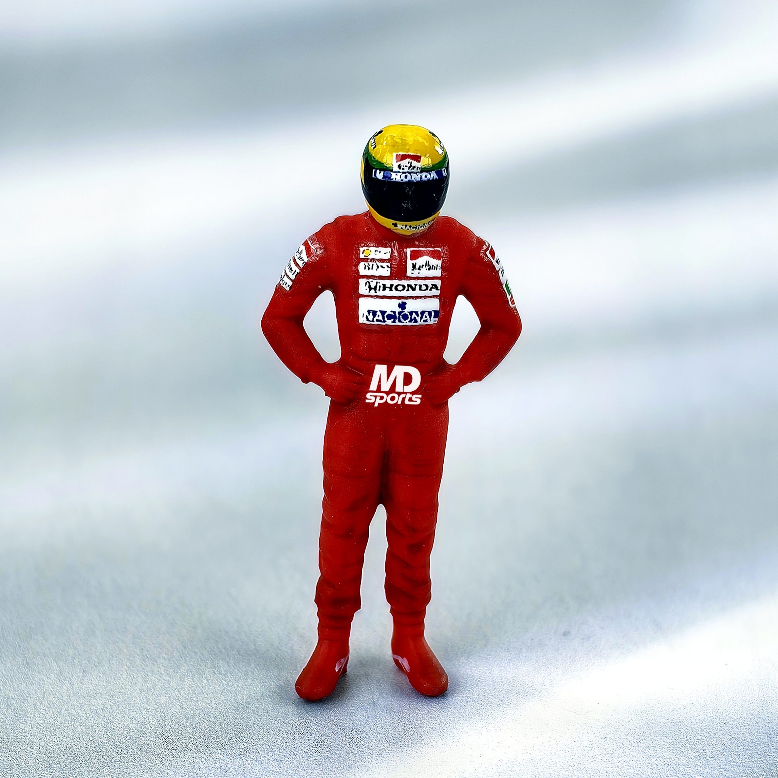 Figura Piloto Ayrton Senna Mclaren 1991 Cartrix 1:43