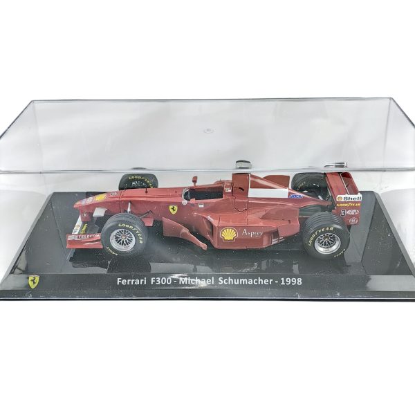 Ferrari F300 1998 #3 Michael Schumacher Caja Acrilica Premium Collect 1:24