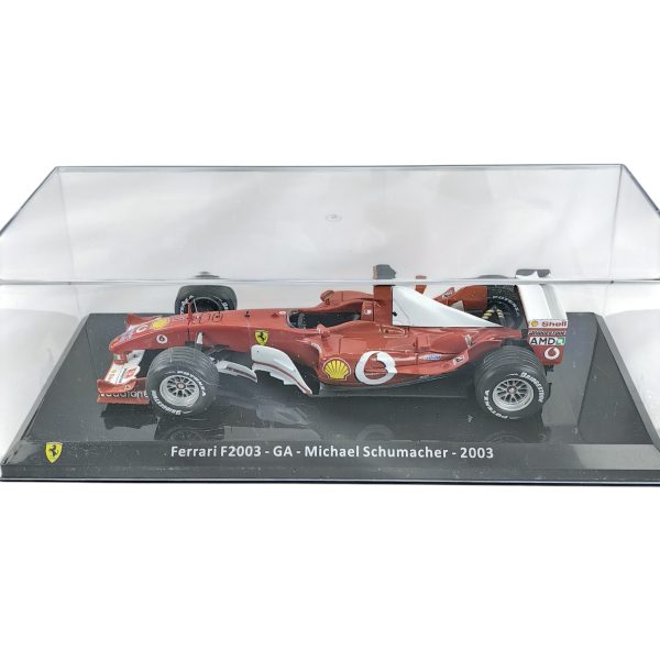 Ferrari F2003 GA 2003 #1 Michael Schumacher Caja Acrilica Premium Collect 1:24