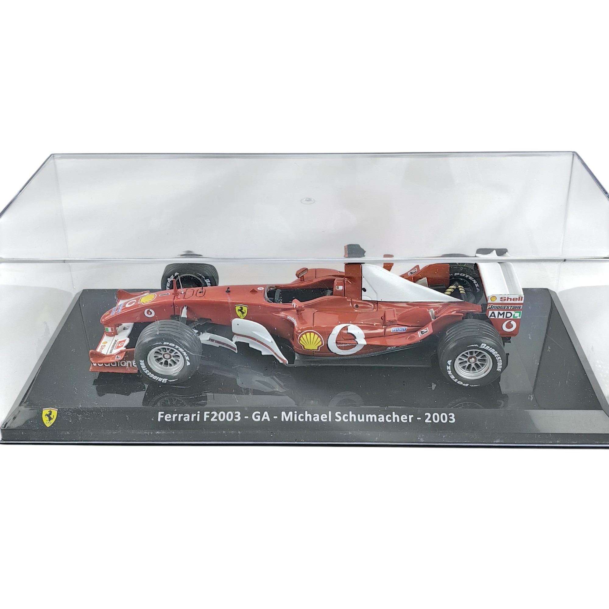 Ferrari F2003 GA 2003 #1 Michael Schumacher Caja Acrilica Premium Collect 1:24