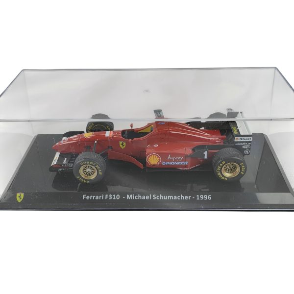Ferrari F310 1996 #1 Michael Schumacher Caja Acrilica Premium Collect 1:24