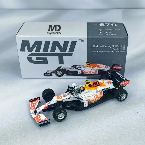 RedBull RB16b GP Turquia 2021 #11 Checo Perez Caja Normal MiniGT 1:64