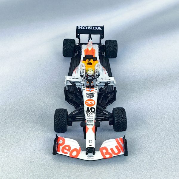 RedBull RB16b GP Turquia 2021 #33 Max Verstappen Caja Normal MiniGT 1:64 - Imagen 3