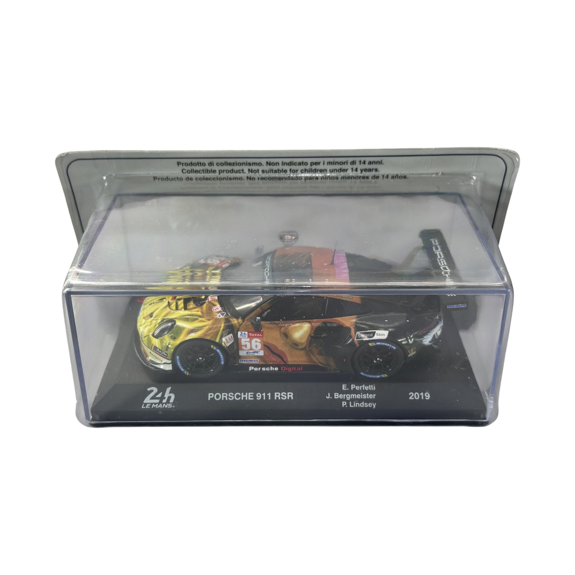 Porsche 911 RSR LeMans 2019 #56 Caja Acrilica Altaya 1:43