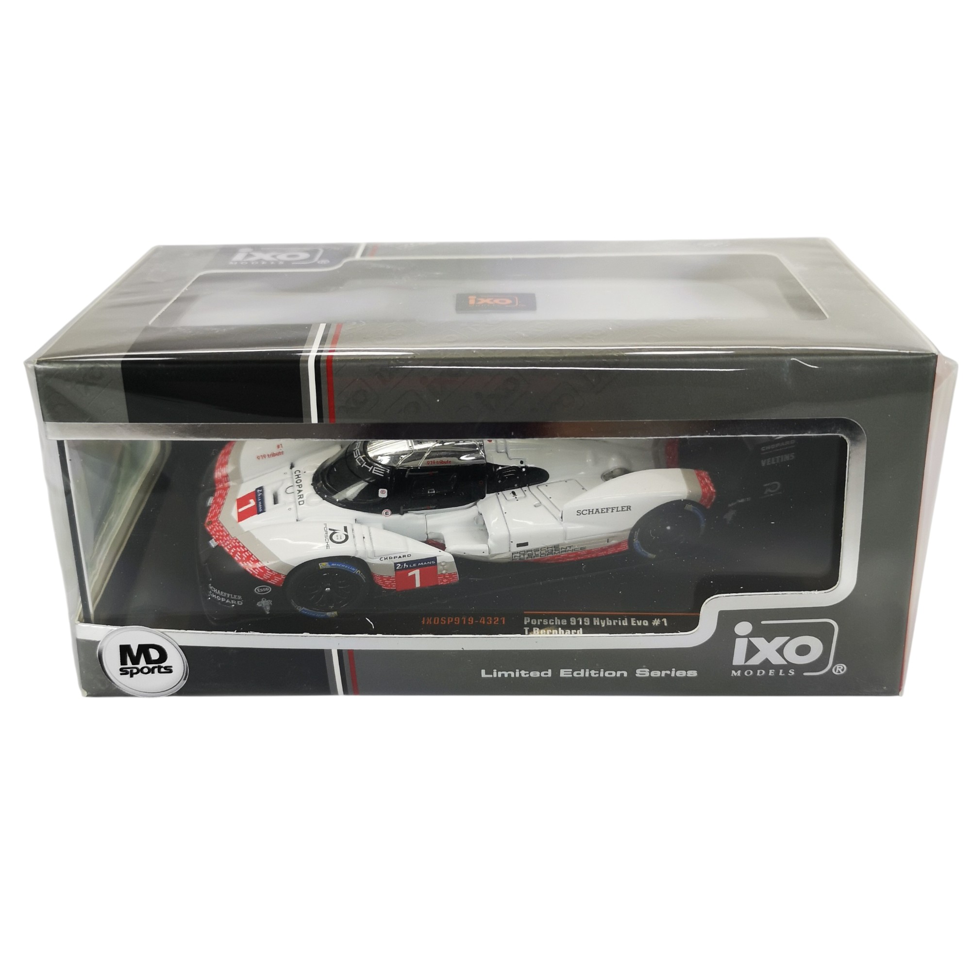 Porsche 919 Hybrid Evo 2018 Lap Record Nurburgring #1 Timo Bernhard Caja Acrilica IXO 1:43