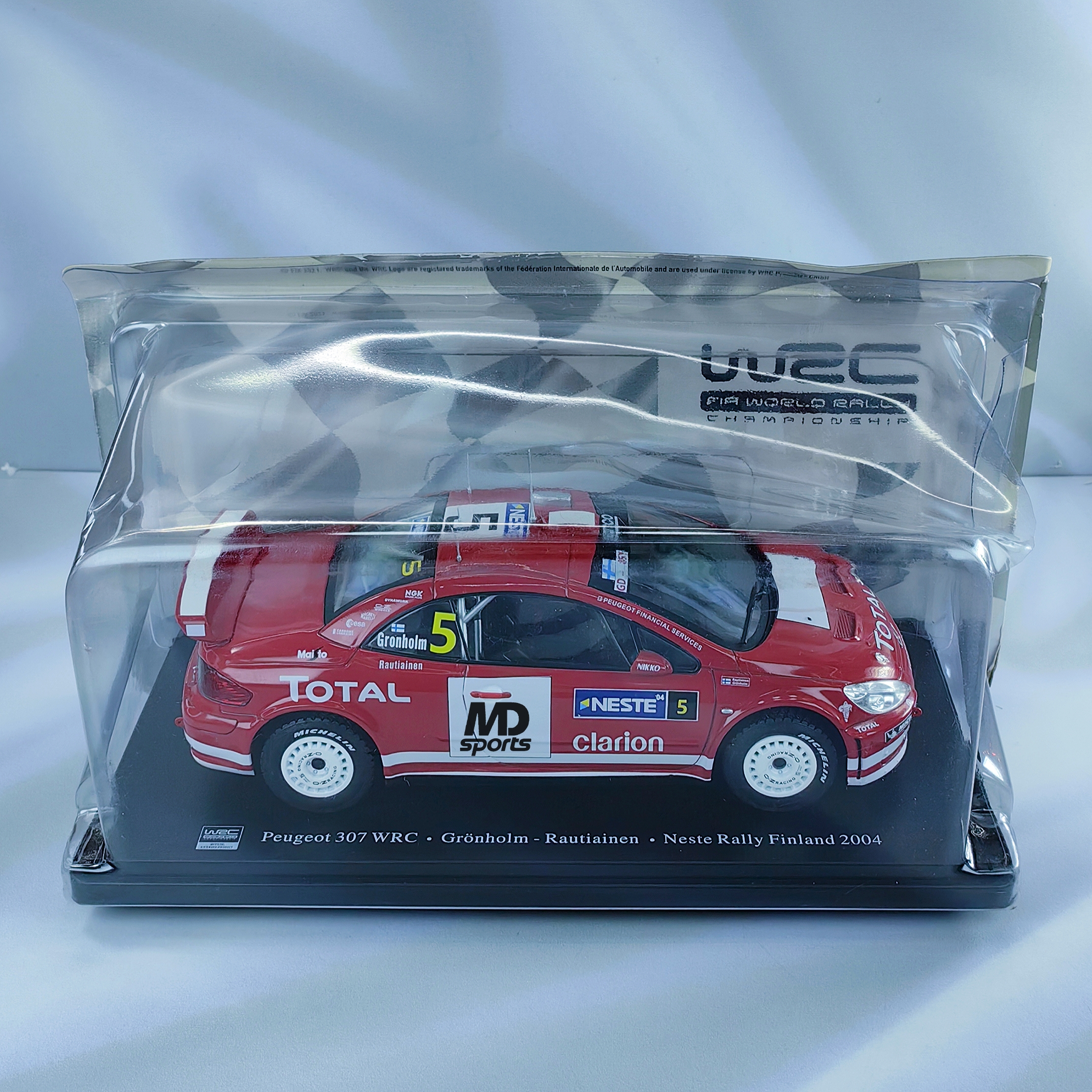 Peugeot 307 WRC Finlandia #5 Gronholm – Rautiainen 2004 Edicola 1:24