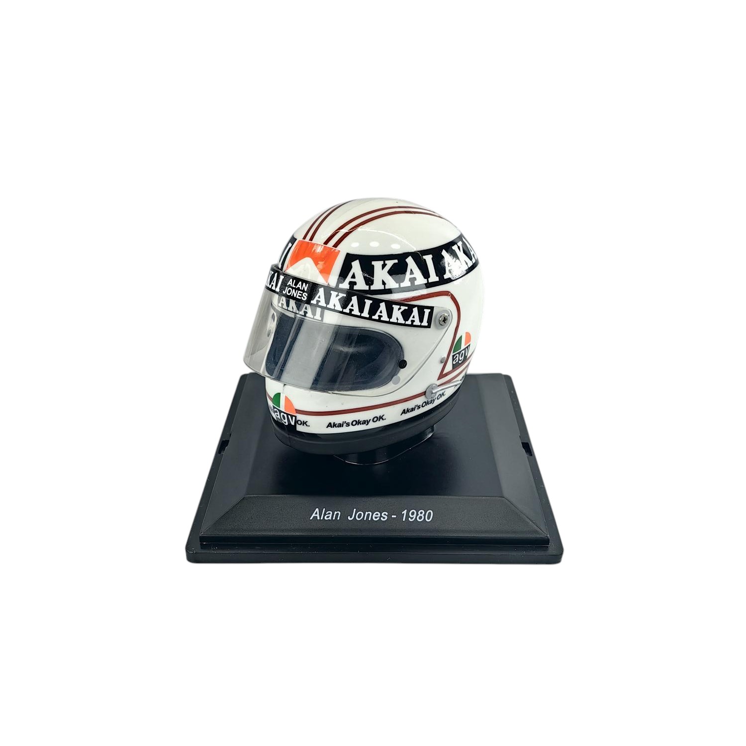 Casco Formula 1 Alan Jones Williams 1980 Spark 1:5