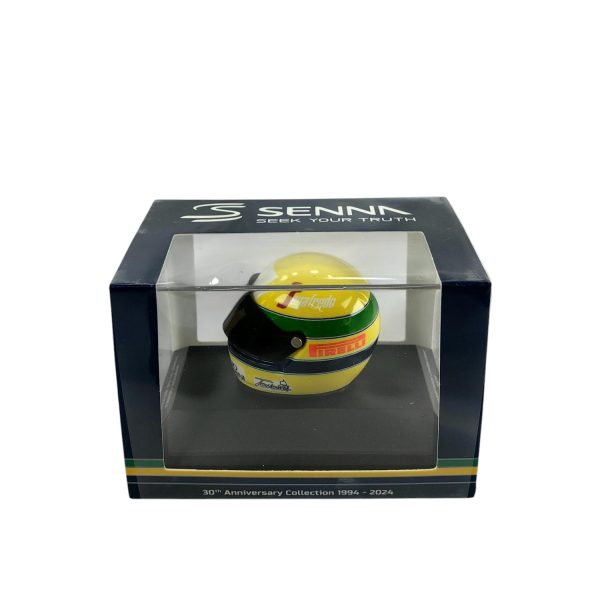 Casco Formula 1 Ayrton Senna 1984 Minichamps 1:8 - Imagen 2