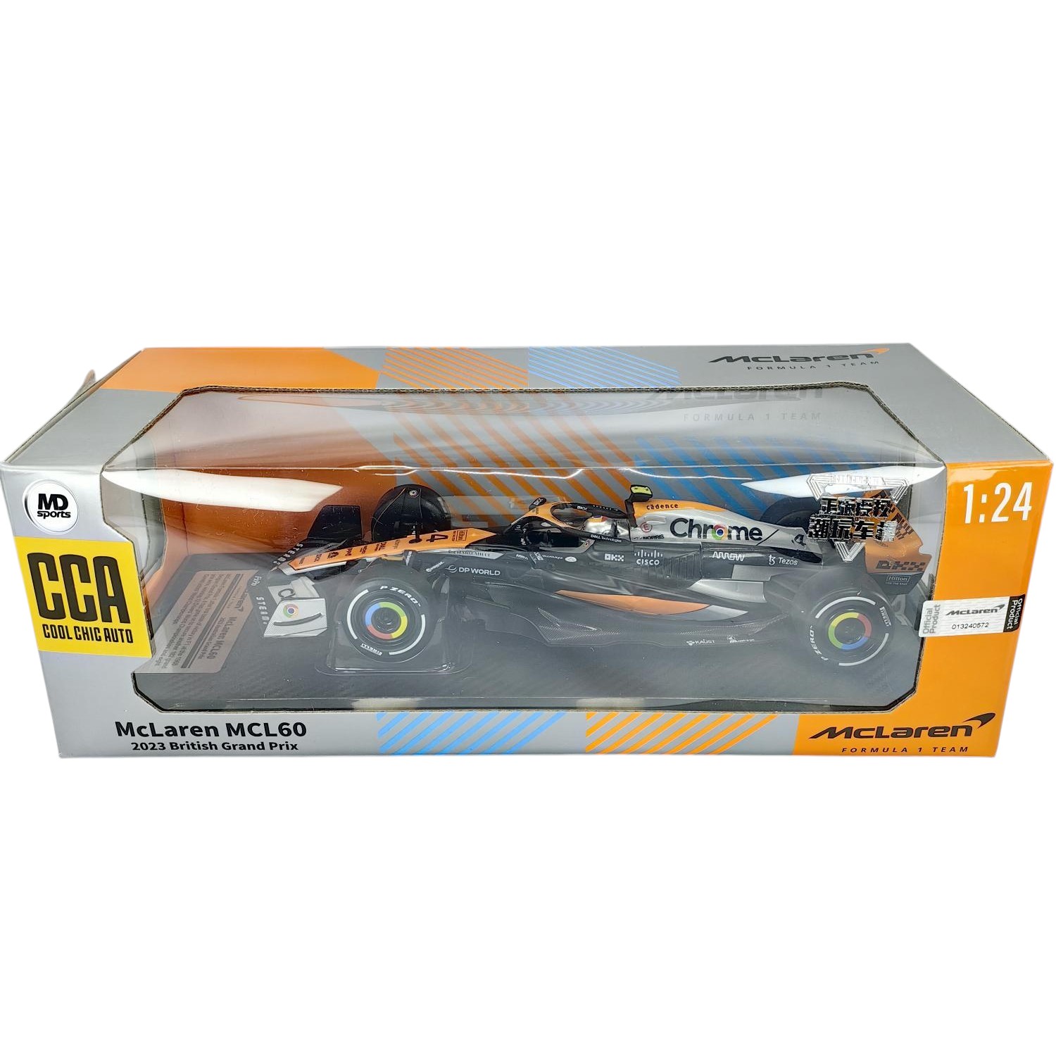 Mclaren MCL60 GP British 2023 #4 Lando Norris CCA 1:24