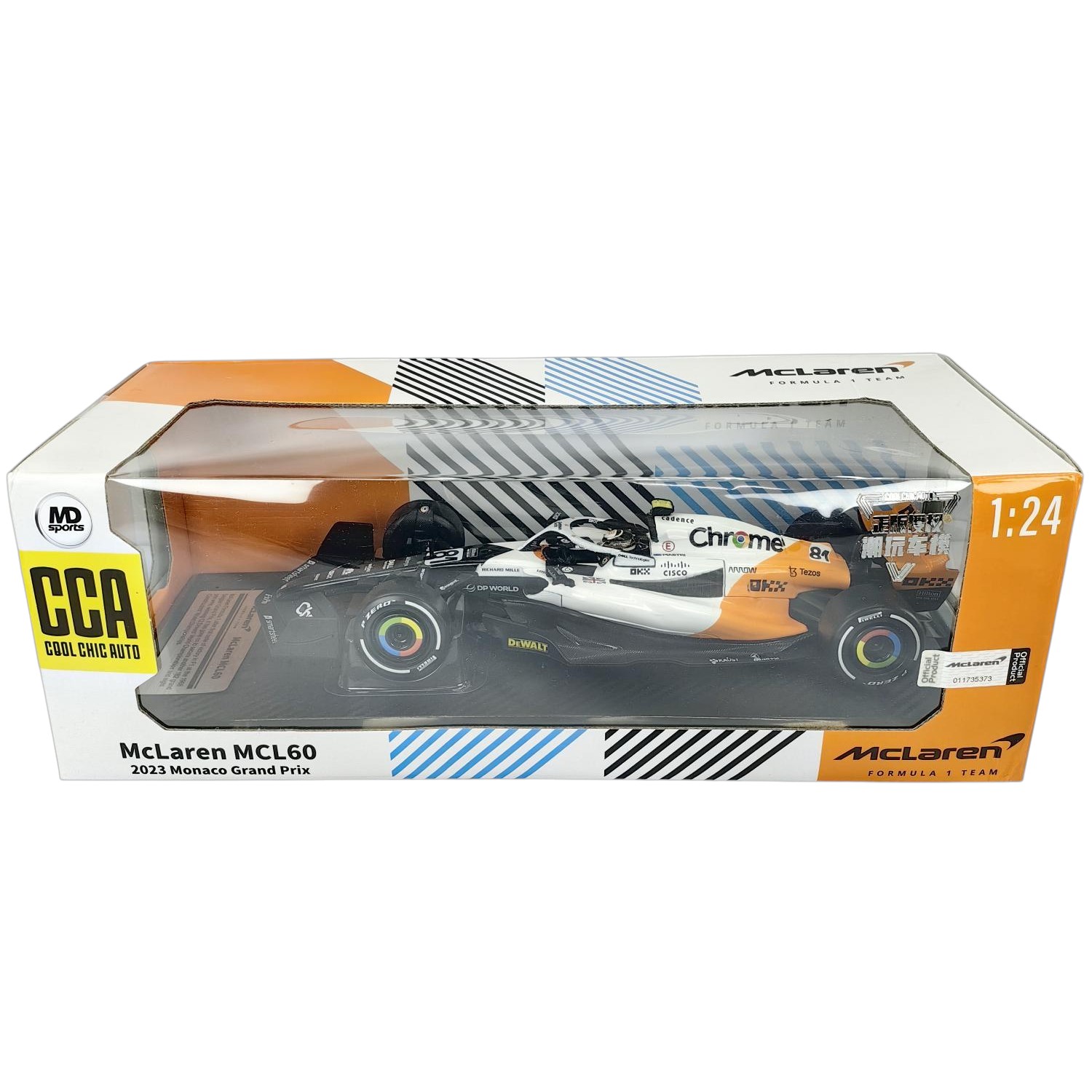 Mclaren MCL60 GP Monaco 2023 #81 Oscar Piastri CCA 1:24