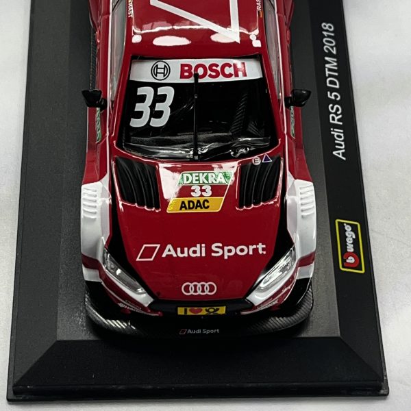 Audi RS5 DTM 2018 #33 Rene Rast Caja Acrilica Burago 1:32 (Producto con detalle) - Imagen 4