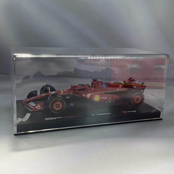 Ferrari SF-24 2024 #16 Charles Leclerc Caja Acrilica Burago 1:43 (Producto con detalle) - Imagen 3