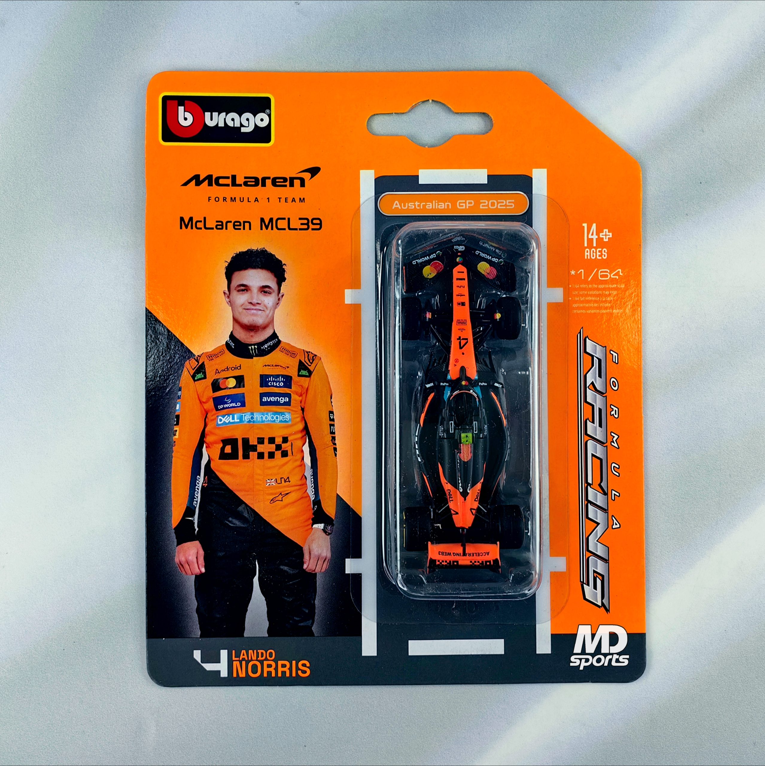 Mclaren MCL39 2025 #4 Lando Norris Caja Normal Burago 1:64
