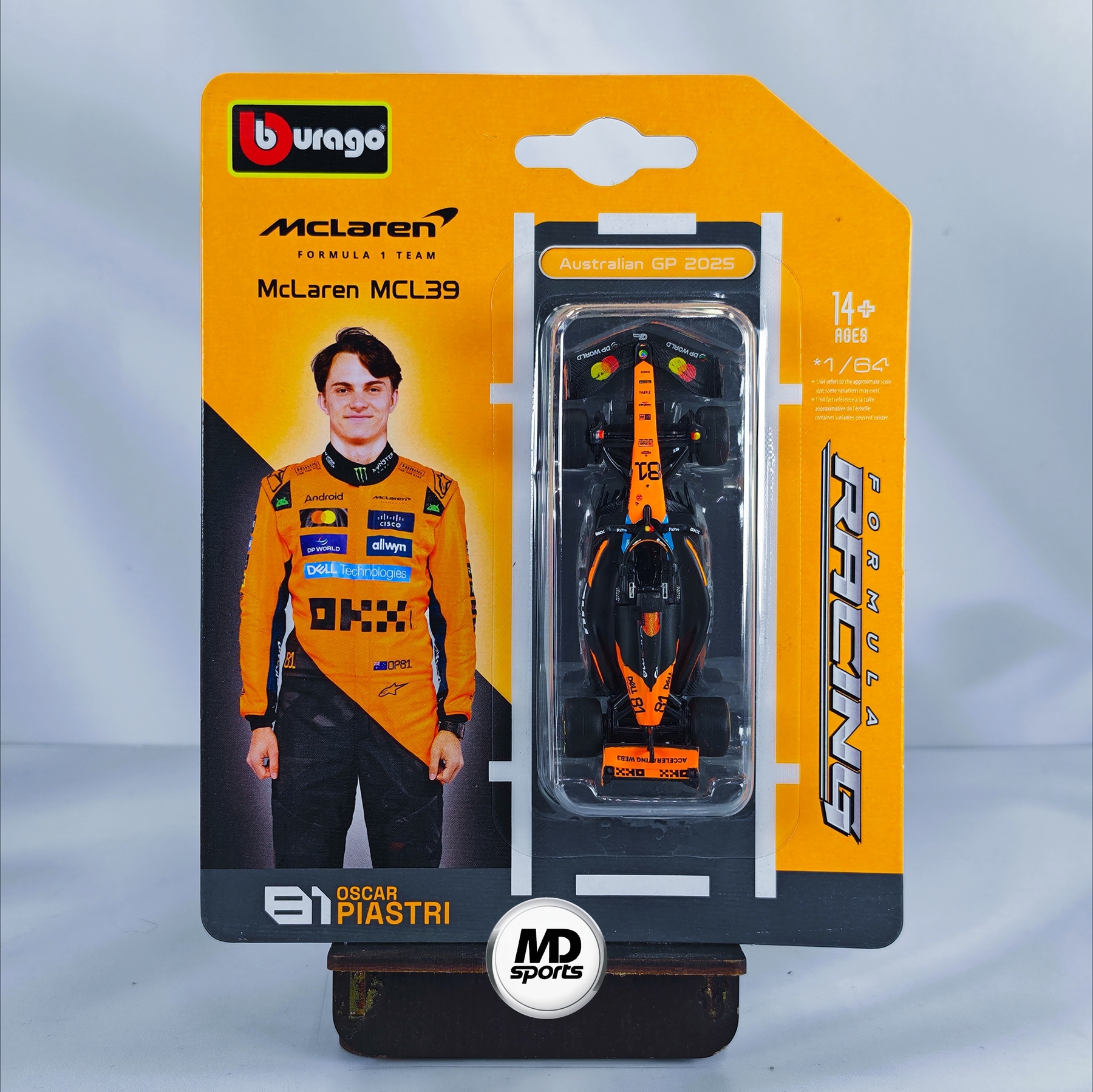 Mclaren MCL39 2025 #81 Oscar Piastri Caja Normal Burago 1:64