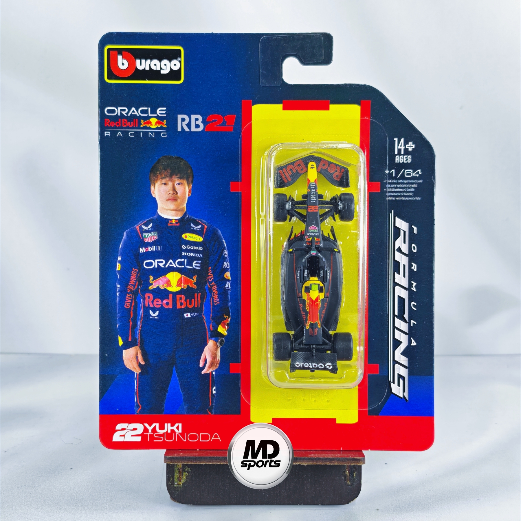 RedBull RB21 2025 #22 Yuki Tsunoda Caja Normal Burago 1:64