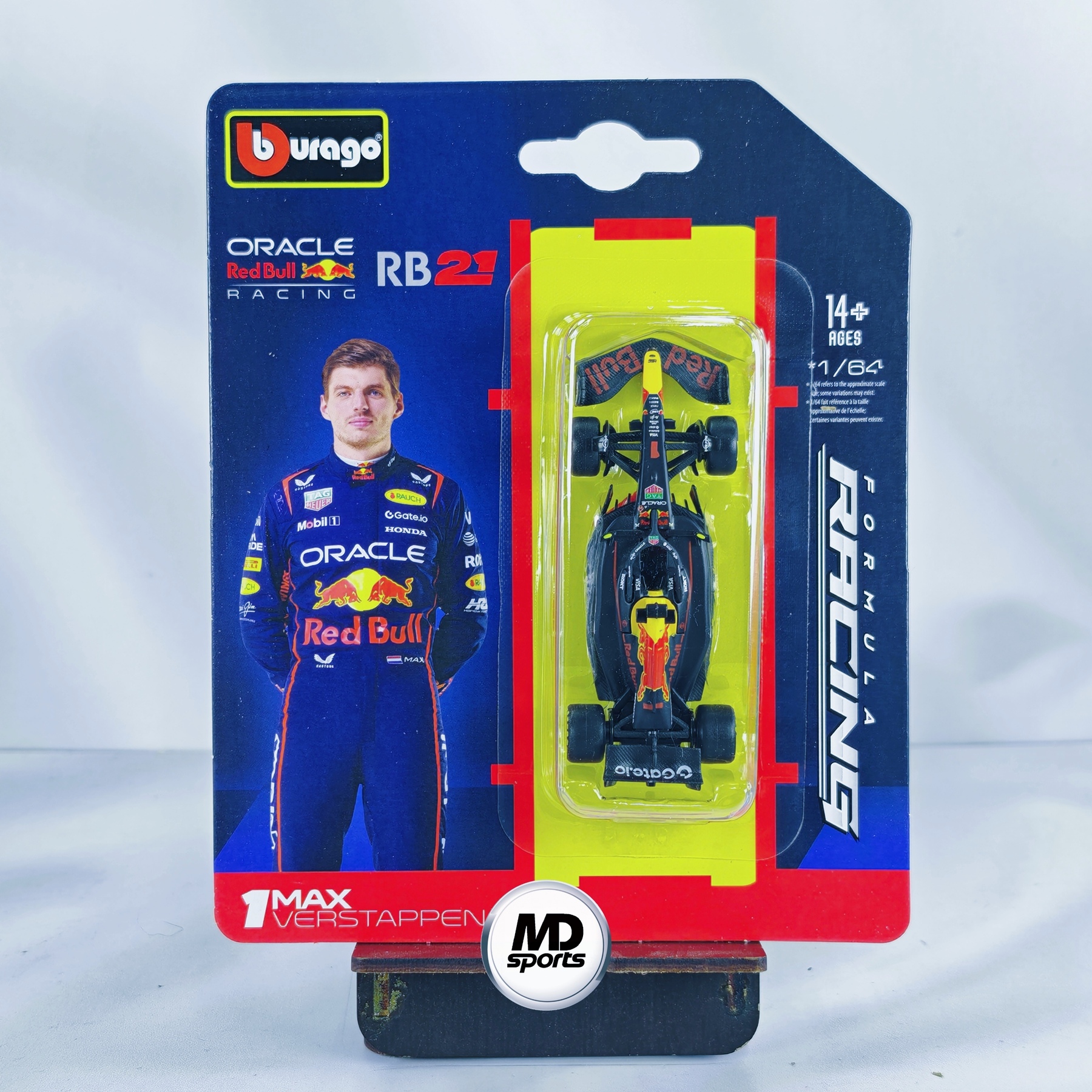 RedBull RB21 2025 #1 Max Verstappen Caja Normal Burago 1:64
