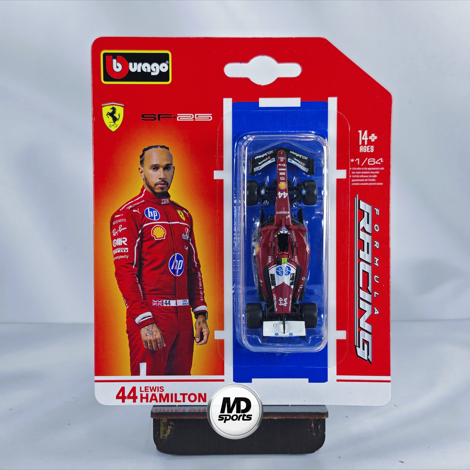 Ferrari SF-25 2025 #44 Lewis Hamilton Caja Normal Burago 1:64