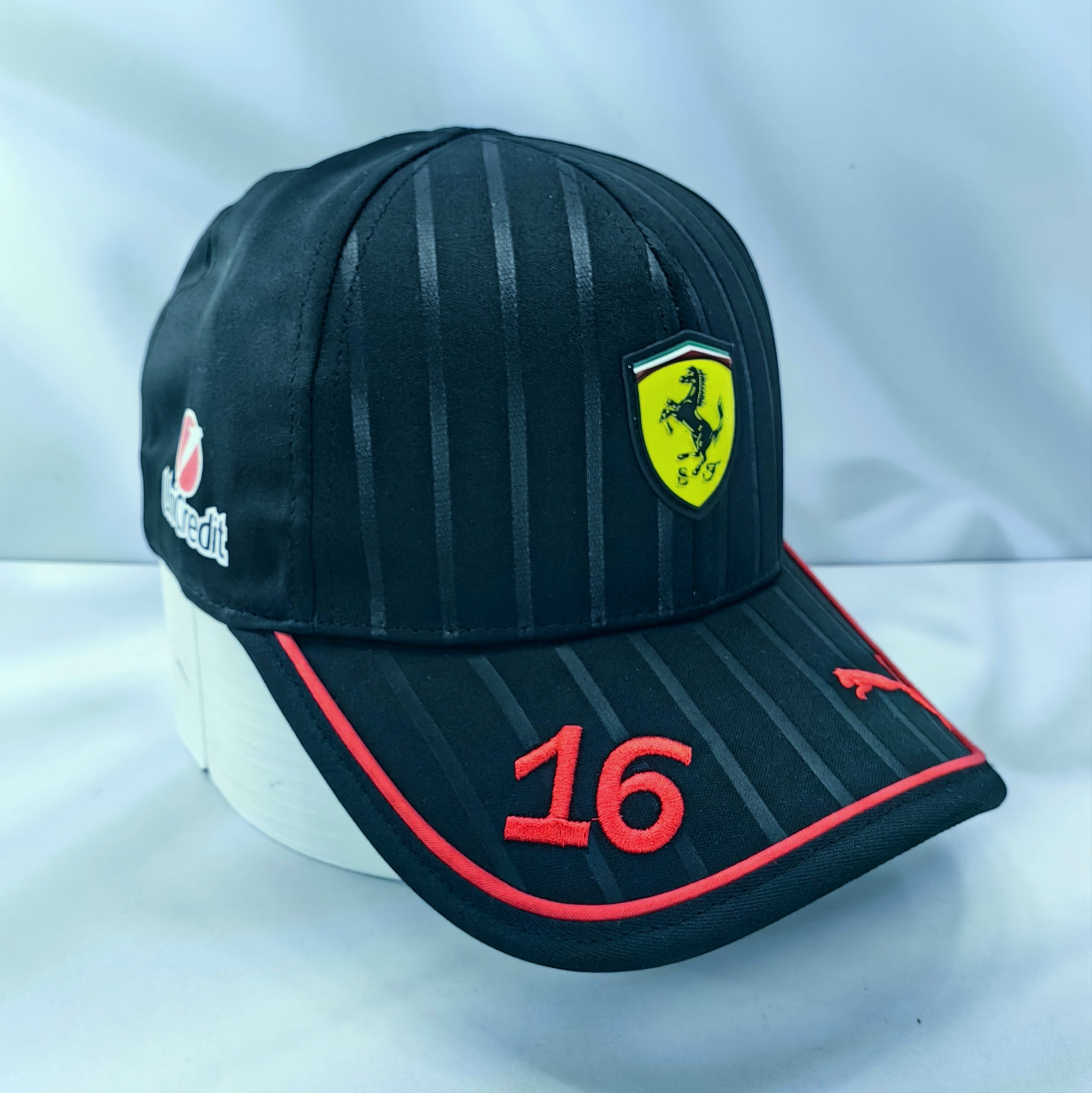 Gorro Scuderia Ferrari Charles Leclerc 2025 Negro