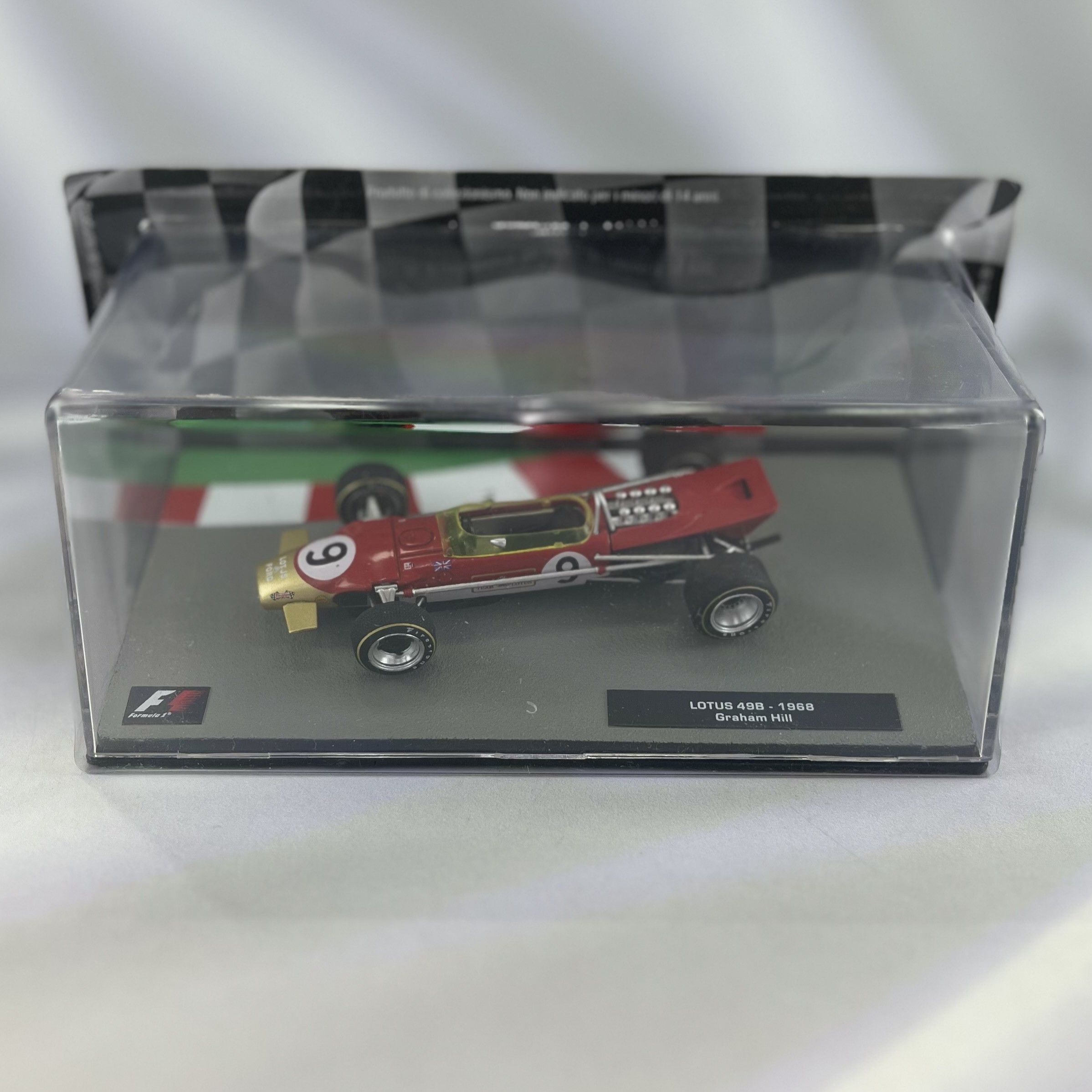 Lotus 49B 1968 #9 Graham Hill Caja Acrilica IXO 1:43