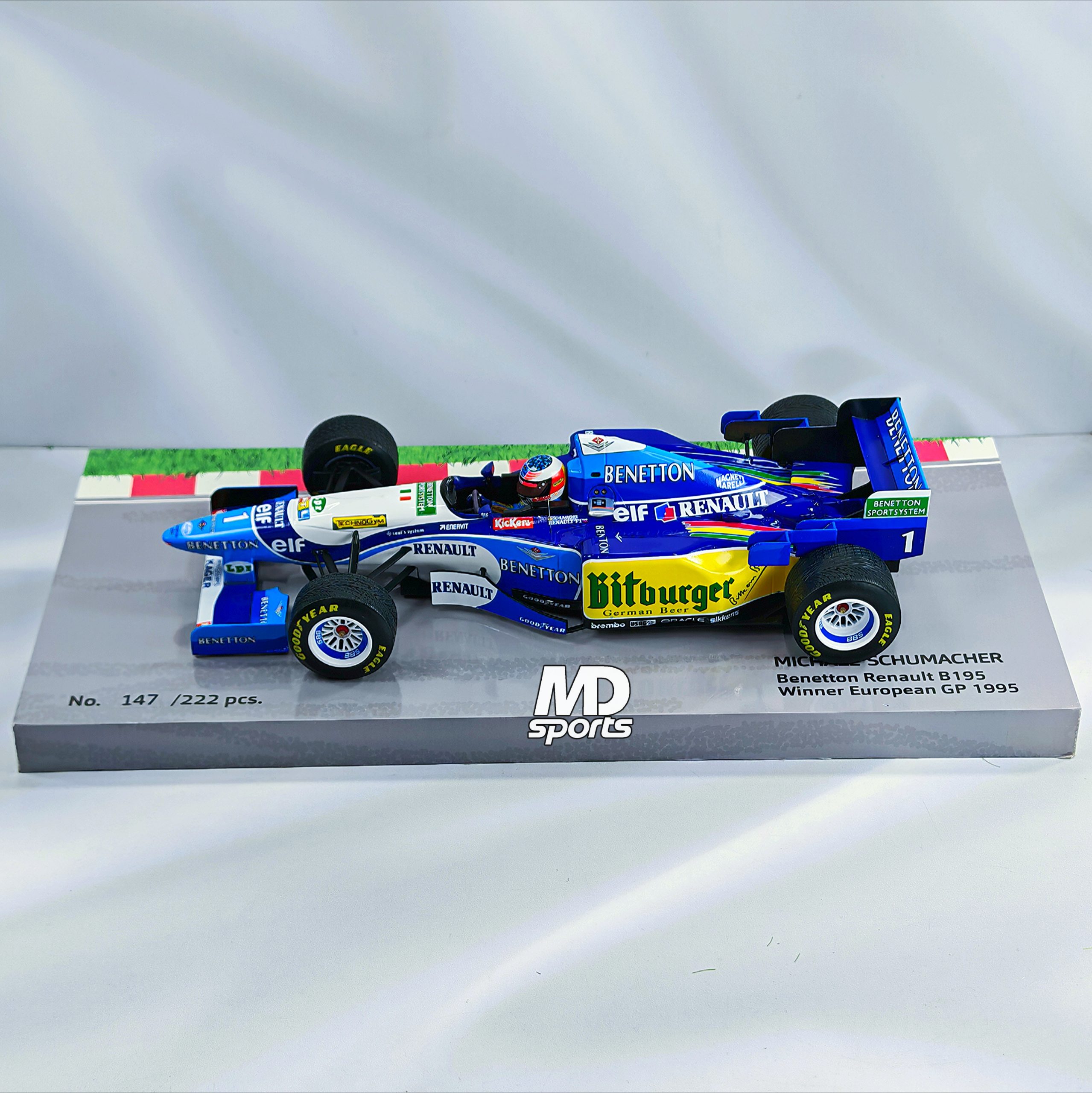 Benetton B195 GP Europa 1995 #1 Michael Schumacher Minichamps 1:18 - Imagen 3
