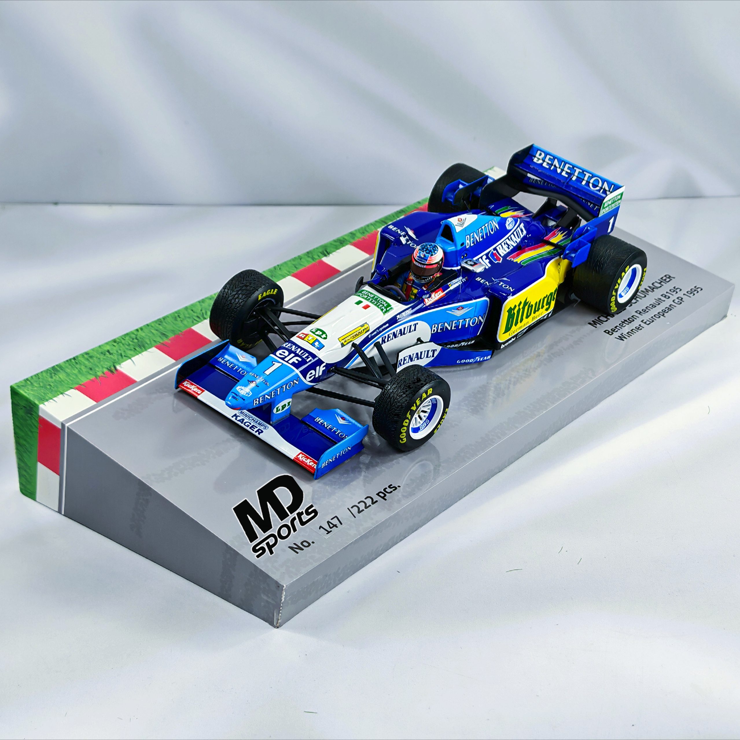 Benetton B195 GP Europa 1995 #1 Michael Schumacher Minichamps 1:18 - Imagen 4