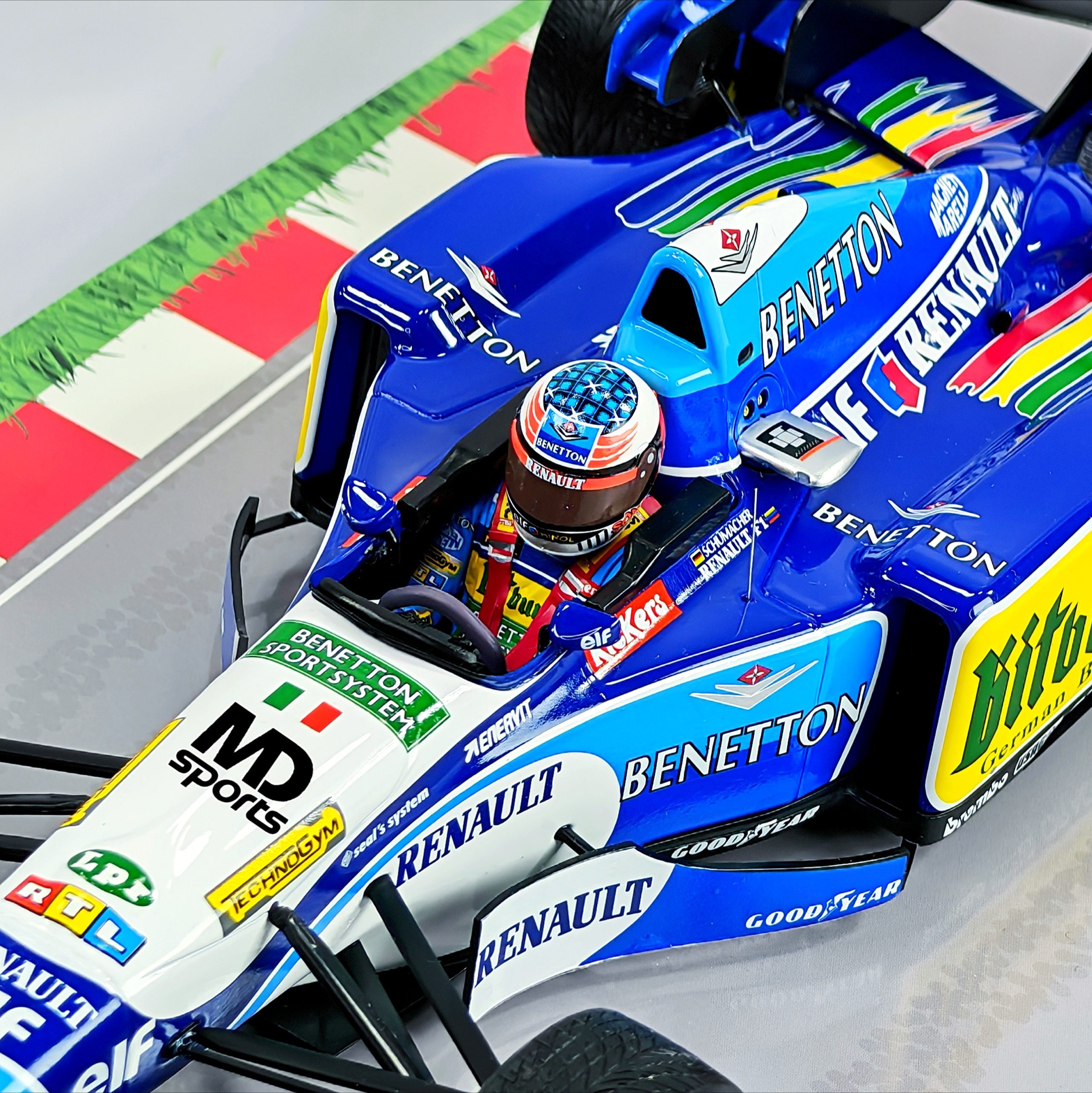 Benetton B195 GP Europa 1995 #1 Michael Schumacher Minichamps 1:18 - Imagen 7