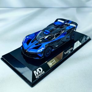 Bugatti Bolide Azul Caja Acrilica Burago 1:43