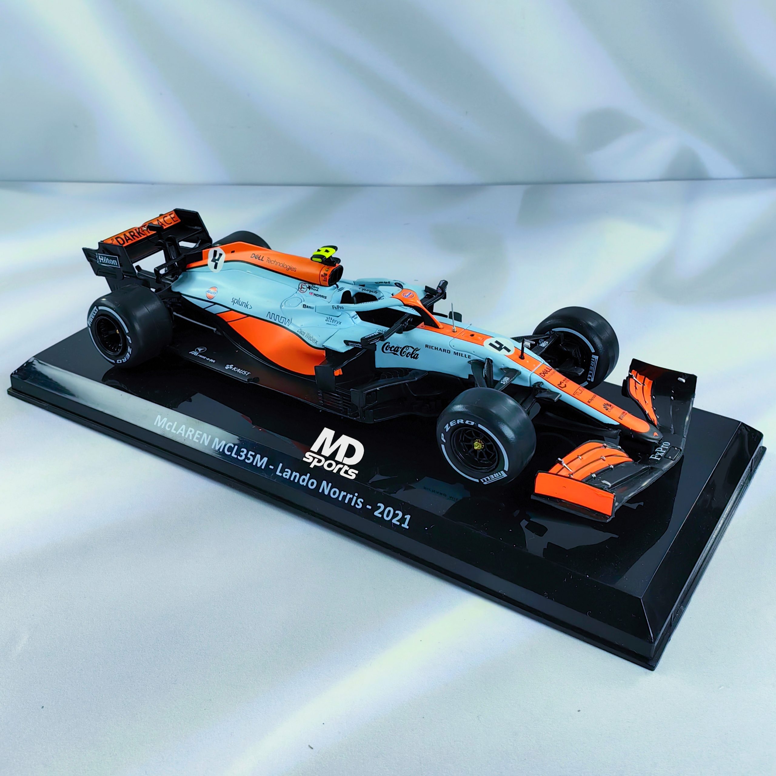 Mclaren MCL35M GP Monaco 2021 #4  Lando Norris Caja Normal Premium Collect 1:24 - Imagen 3
